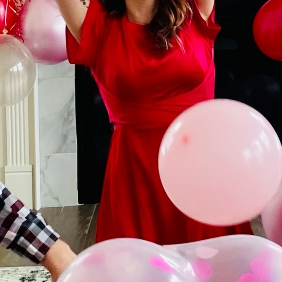 Ann Taylor 0P Colorblock Wrap Midi - Picture 4 of 4